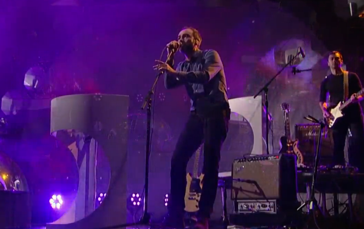 Broken Bells on "Live on Letterman" webcast (screenshot)