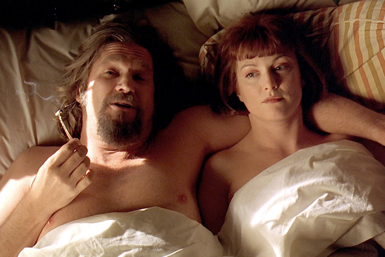 Jeff Bridges and Julianne Moore in "The Big Lebowski"