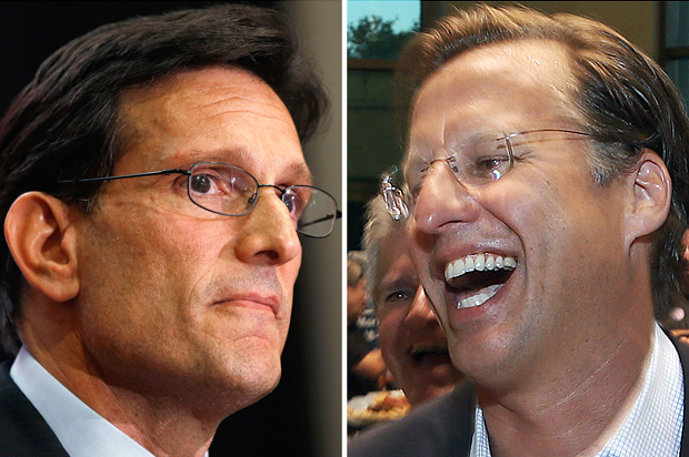 Eric Cantor, Dave Brat (AP)