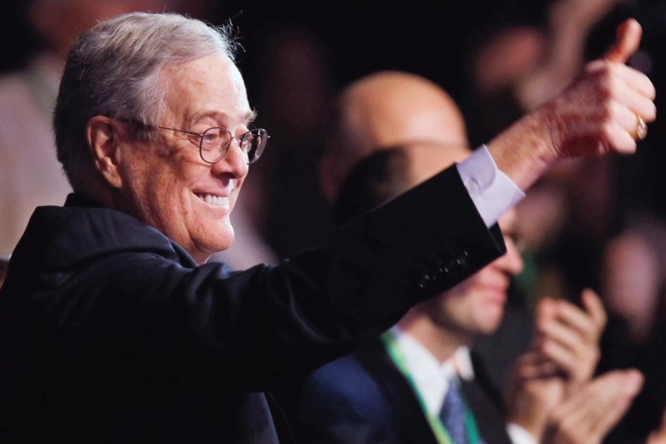 David Koch in a still from "Citizen Koch"