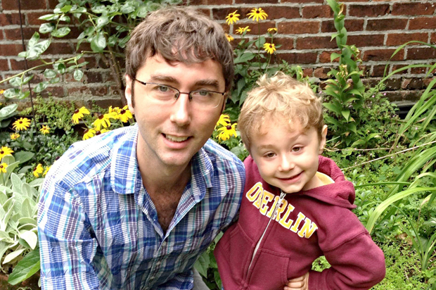 A photo of the author with his son.
