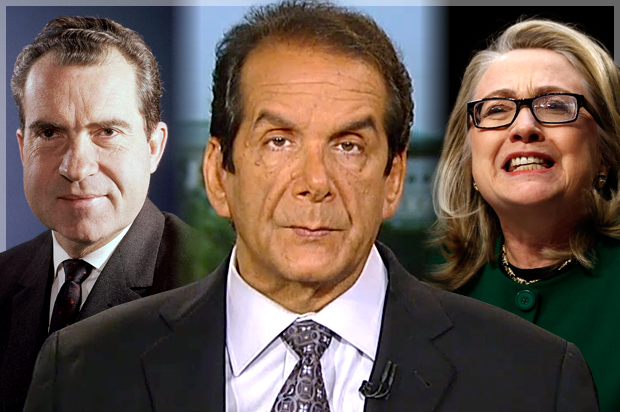 Richard Nixon, Charles Krauthammer, Hillary Clinton (AP/Fox News/Reuters/Jason Reed/Salon)