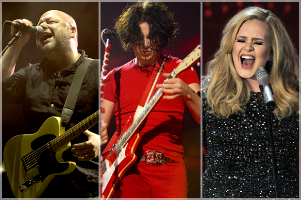 Black Francis in The Pixies, Jack White in the White Stripes, Adele (AP/Ariel Schalit/Stephen Chernin/Chris Pizzello)