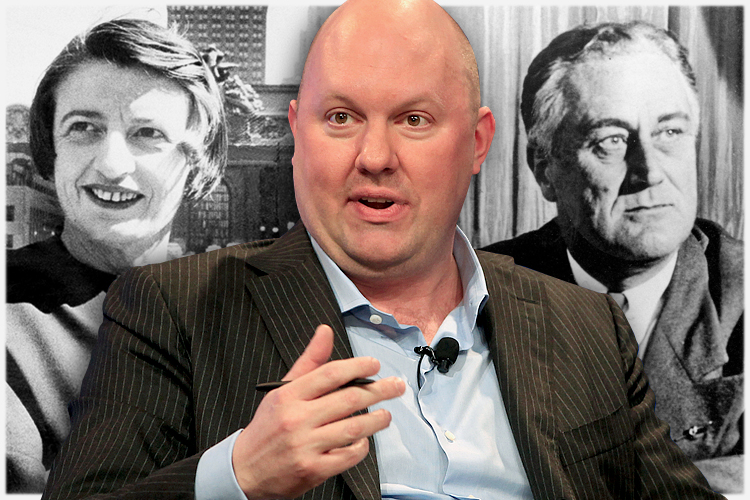 Ayn Rand, Marc Andreessen, Franklin D. Roosevelt (AP/Reuters/Fred Prouser/Salon)