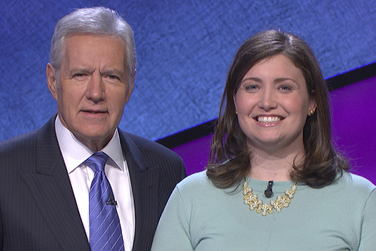 Alex Trebek, Julia Collins (AP/Jeopardy Productions, Inc.)