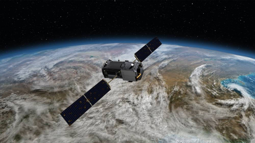 Artist rendering of the OCO2 spacecraft (Jhoward/NASA)