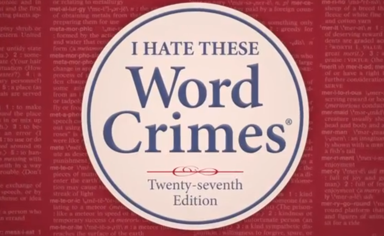 "Weird Al" Yankovic's "Word Crimes" (screenshot)