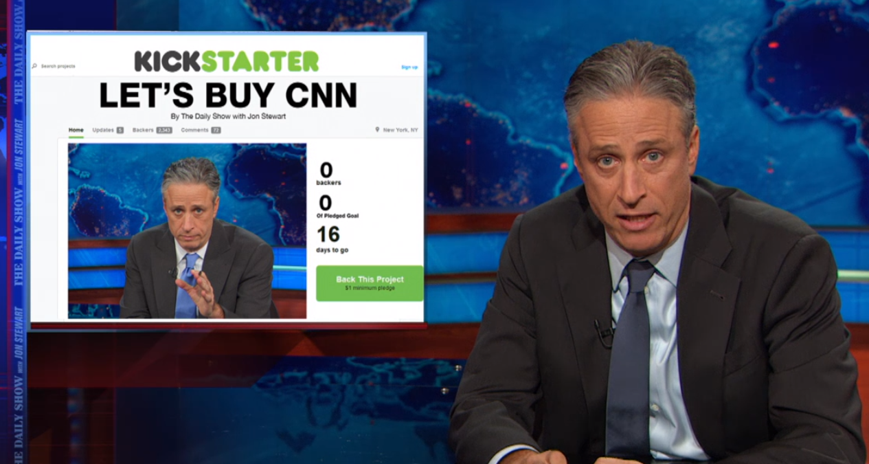 Jon Stewart Kickstarter (screenshot)