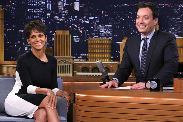 Halle Berry, interviewed by Jimmy Fallon on July 8, 2014. (NBC/Douglas Gorenstein)