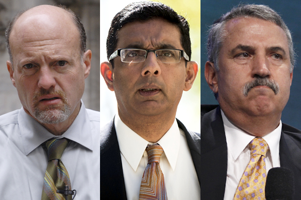 Jim Cramer, Dinesh D'Souza, Thomas Friedman (AP/Edouard H.R. Gluck/Reuters/Lucas Jackson)