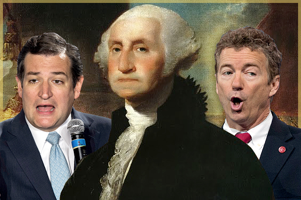 Ted Cruz, George Washington, Rand Paul (Reuters/Lucas Jackson/Wikimedia/AP/Manuel Balce Ceneta/Salon)