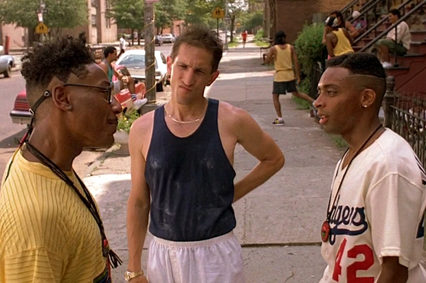 Spike Lee (right) in "Do the Right Thing"