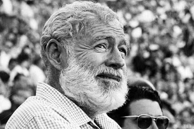 Ernest Hemingway attends a bullfight in Madrid, Spain, November 1960. (AP)