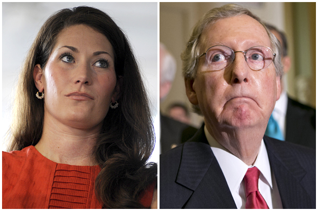 Alison Lundergan Grimes, Mitch McConnell (AP/Stephen Lance Dennee/J. Scott Applewhite)