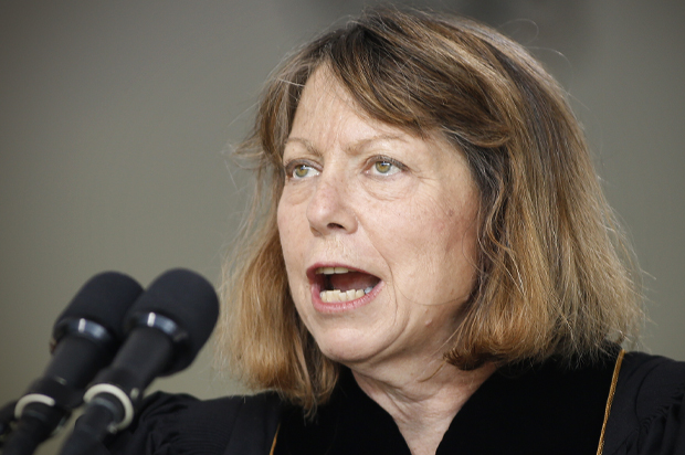 Jill Abramson speaks at the commencement ceremony at Wake Forest University in Winston-Salem,N.C., May 19, 2014. (AP/Nell Redmond)
