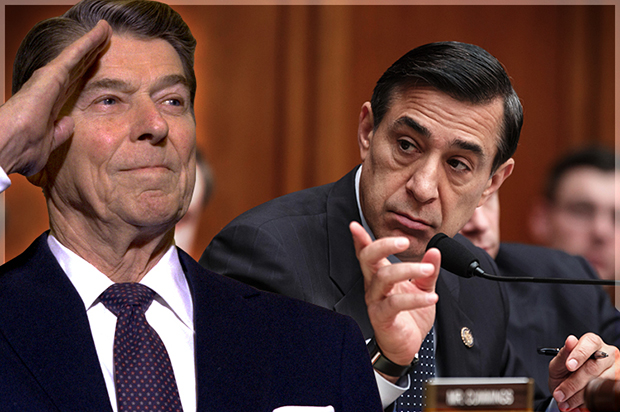 Ronald Reagan, Darrell Issa (AP/J. Scott Applewhite/Photo collage by Salon)