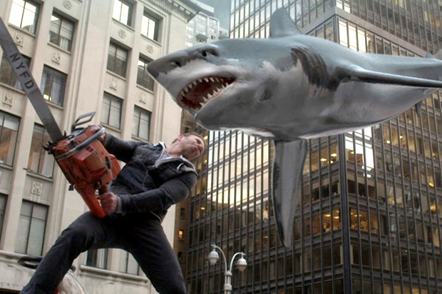 Ian Ziering in "Sharknado 2: The Second One" (Syfy)