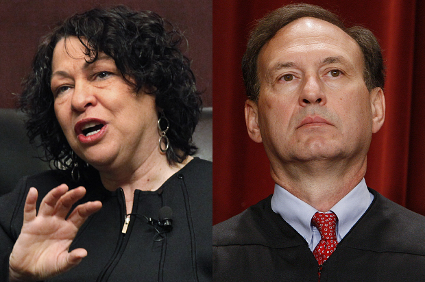 Supreme Court Justices Sonia Sotomayor, Samuel Alito (AP/Charles Rex Arbogast/Charles Dharapak)