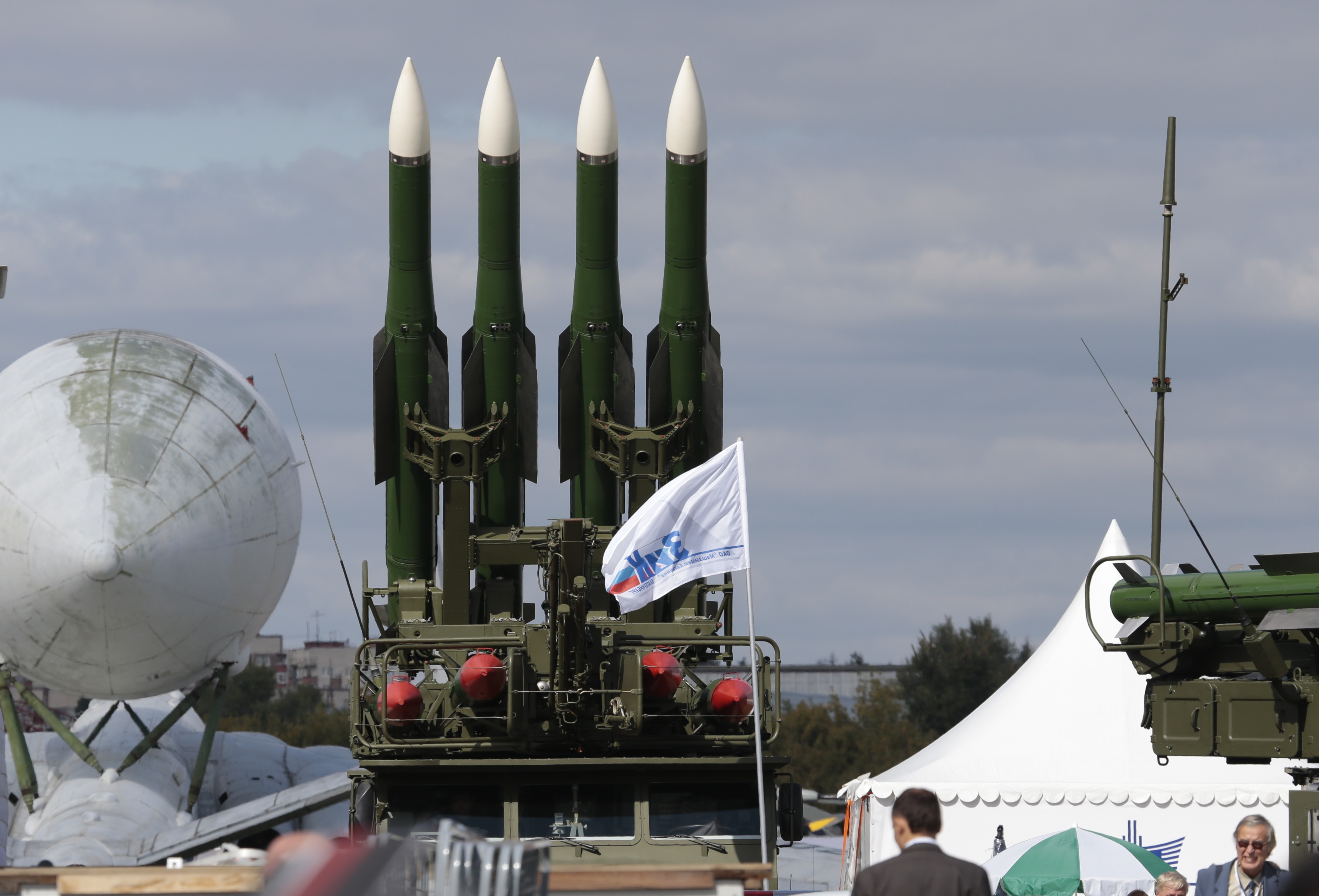 FILE - In this Tuesday, Aug. 27, 2013 file photo, a Russian air defense missile system SA-11 launcher is on display at the opening of the MAKS Air Show in Zhukovsky outside Moscow. If Ukrainian rebels shot down the Malaysian jetliner, killing 298 people, it may have been because they didnt have the right systems in place to distinguish between military and civilian aircraft, experts said Saturday, July 19, 2014.  (AP Photo/Ivan Sekretarev, File) (AP Photo/Ivan Sekretarev, File))