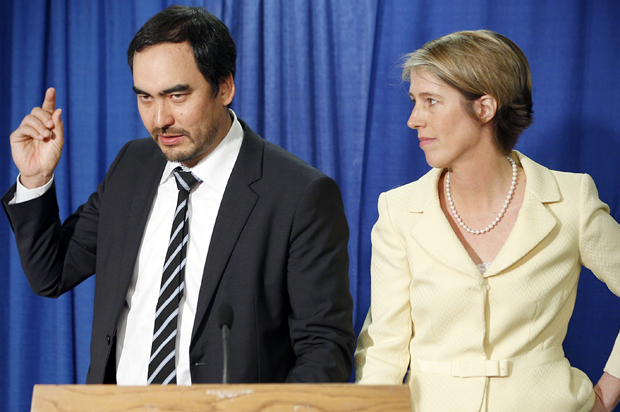 Tim Wu, Zephyr Teachout (AP/Mike Groll)