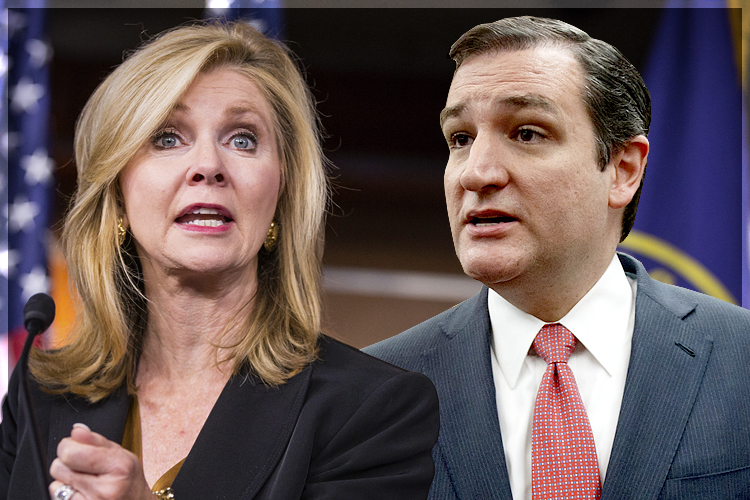 Marsha Blackburn, Ted Cruz (AP/J. Scott Applewhite/Photo montage by Salon)