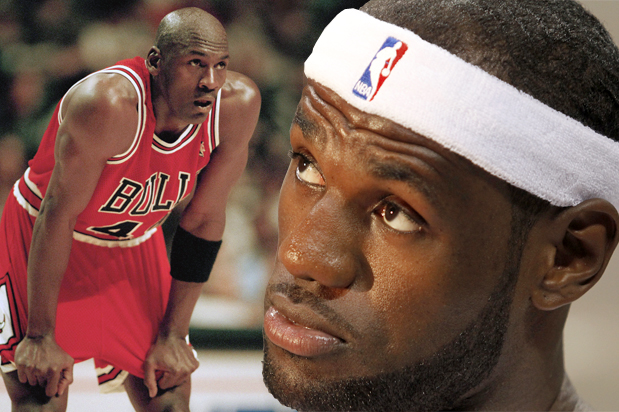 Michael Jordan, LeBron James (AP/Michael Conroy/Reuters/Andrew Innerarity/Photo montage by Salon)