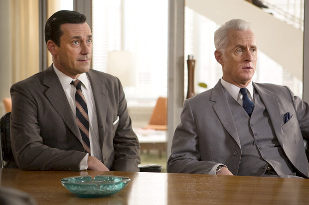 Jon Hamm and John Slattery in "Mad Men" (AMC/Justina Mintz)