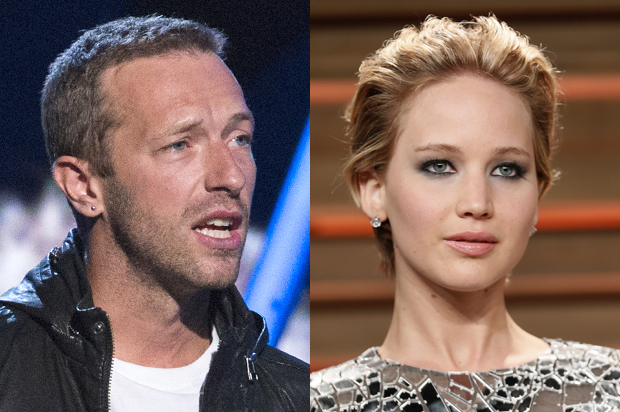 Chris Martin, Jennifer Lawrence (Reuters/Lucas Jackson/Danny Moloshok)