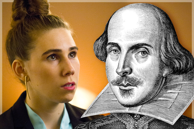 Zosia Mamet in "Girls," William Shakespeare (HBO/Mark Schafer/<a href='http://www.shutterstock.com/gallery-69636p1.html'>Stocksnapper</a> via <a href='http://www.shutterstock.com/'>Shutterstock</a>/Salon)