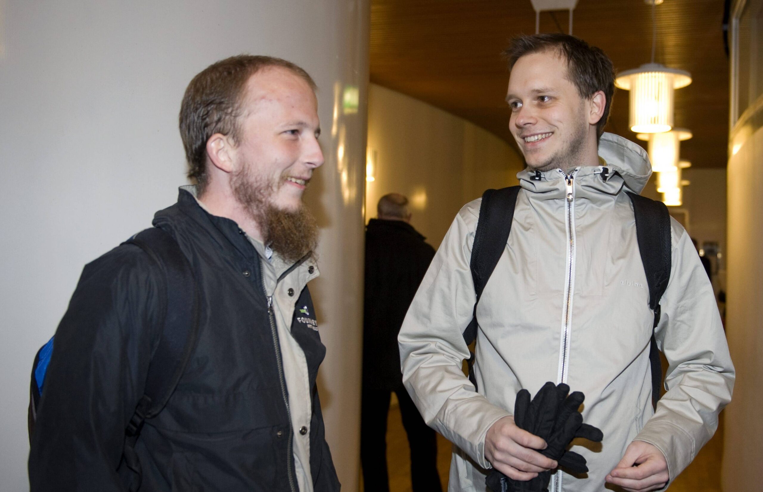Pirate Bay founders Gottfrid Svartholm Warg and Peter Sunde (Associated Press)