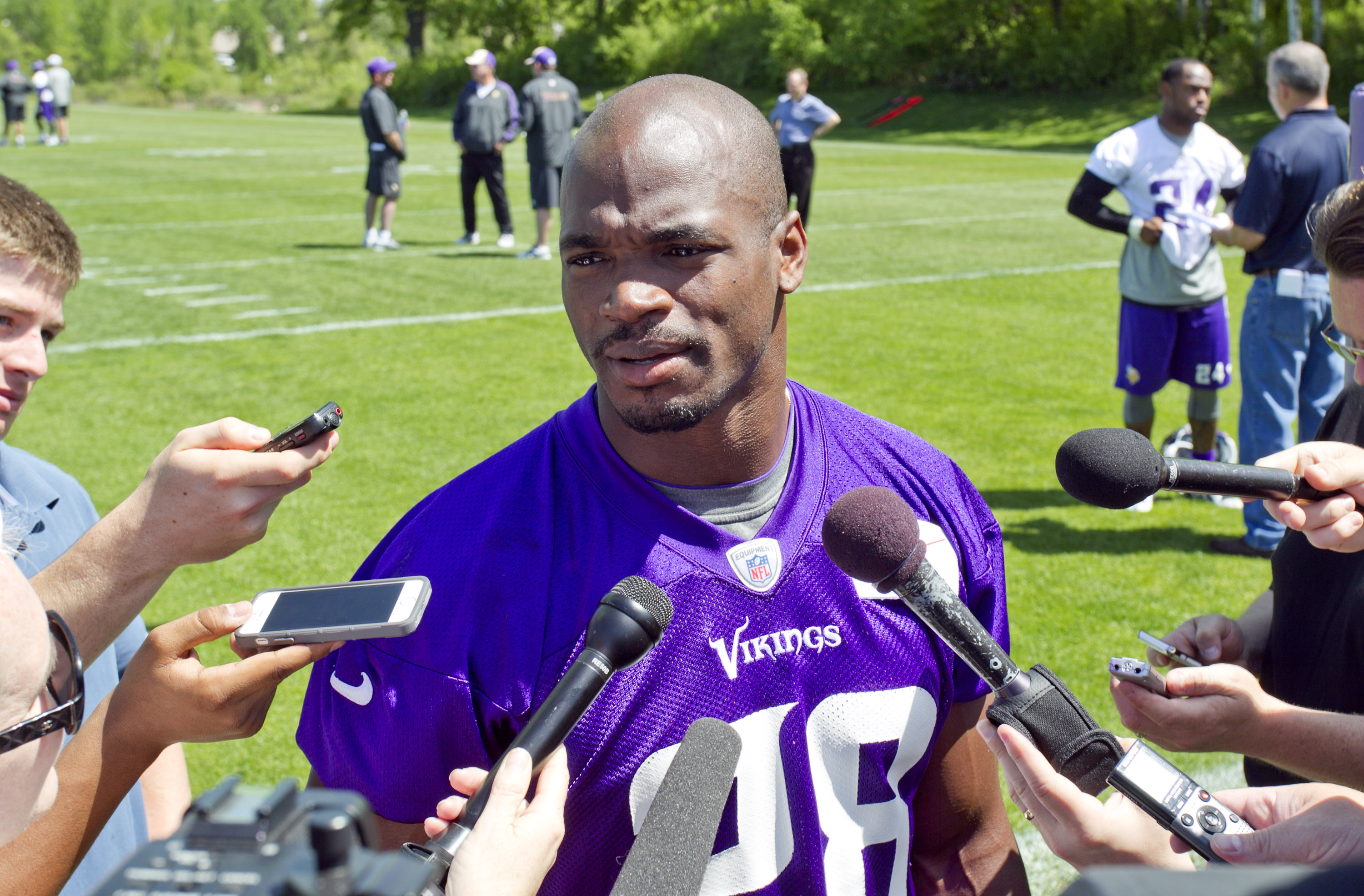 Minnesota Vikings running back Adrian Peterson (Associated Press/Andy Clayton-King)