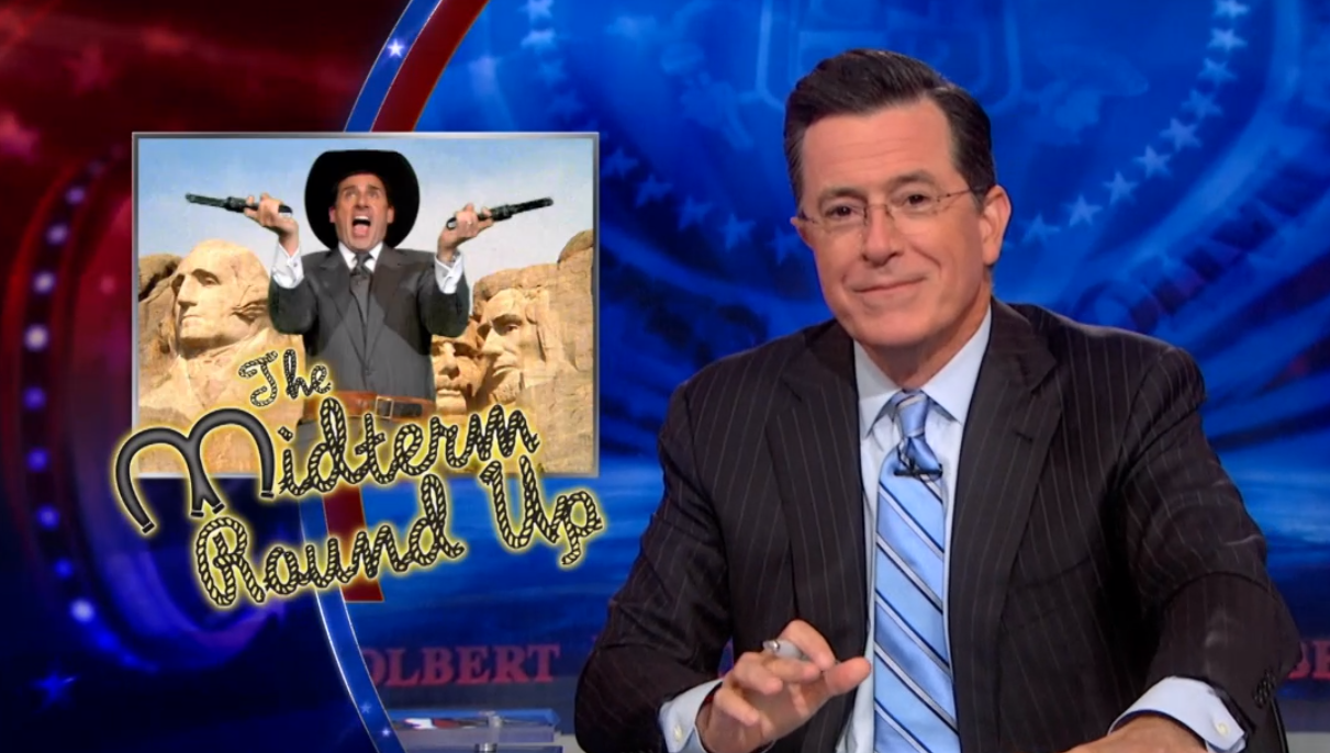 Stephen Colbert's "The Midterm Round Up" (screenshot/The Colbert Report)