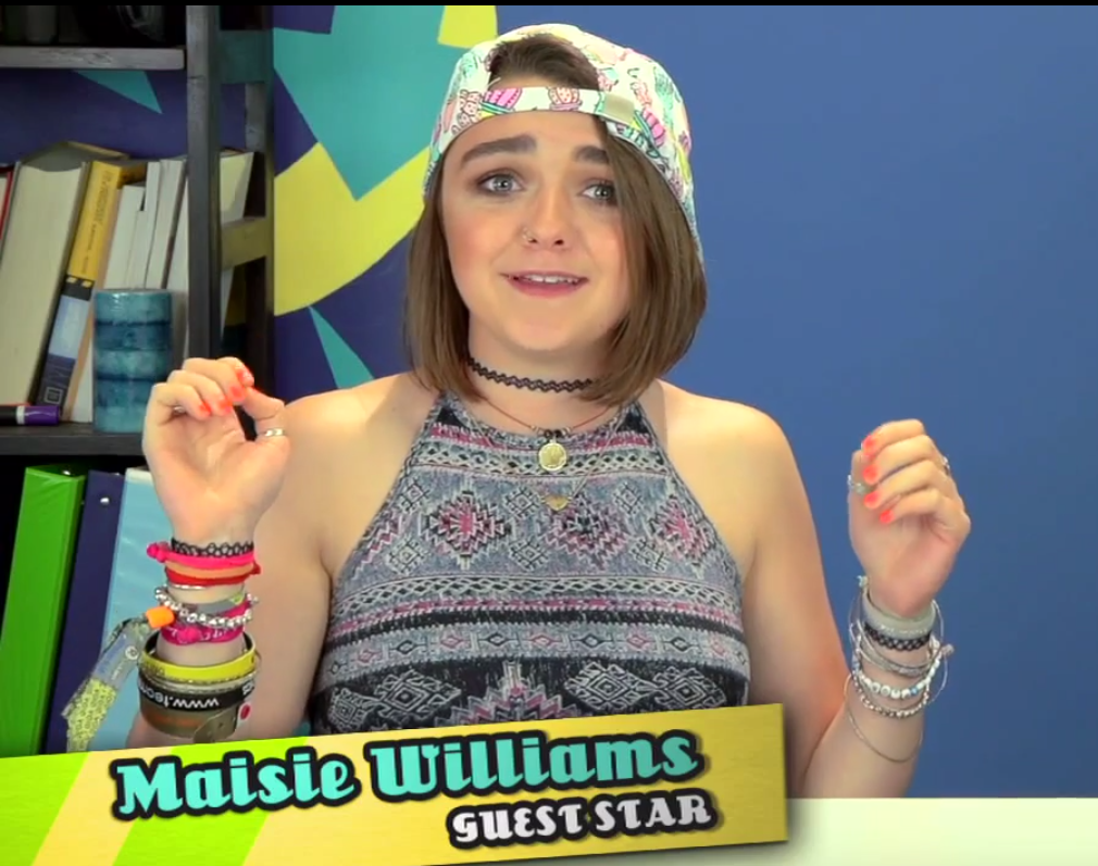 Maisie Williams on "Teens React" (screenshot/The Fine Bros)