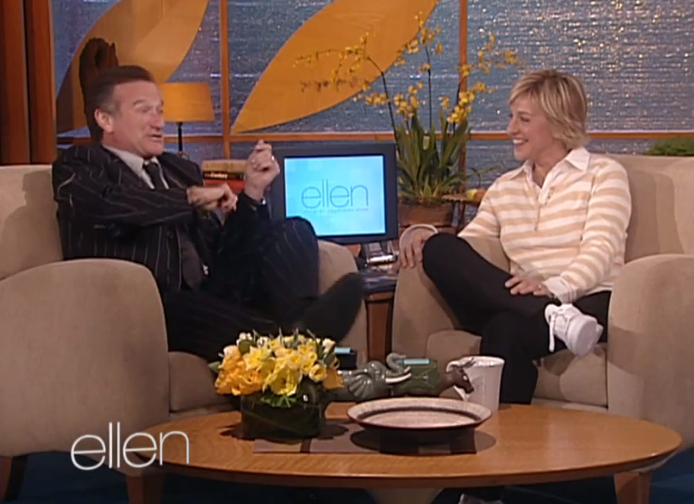 Robin Williams and Ellen DeGeneres (Screenshot/The Ellen Show)