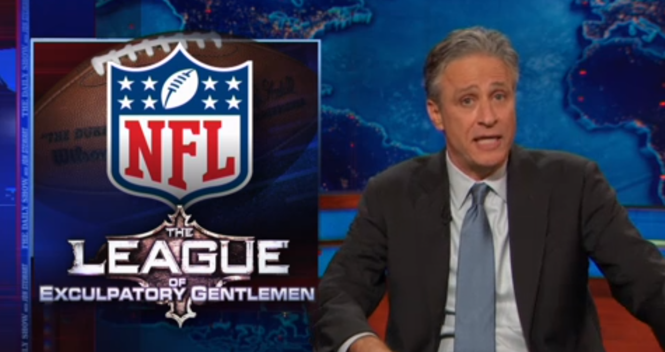 "The Daily Show" on the NFL (screenshot/"The Daily Show")