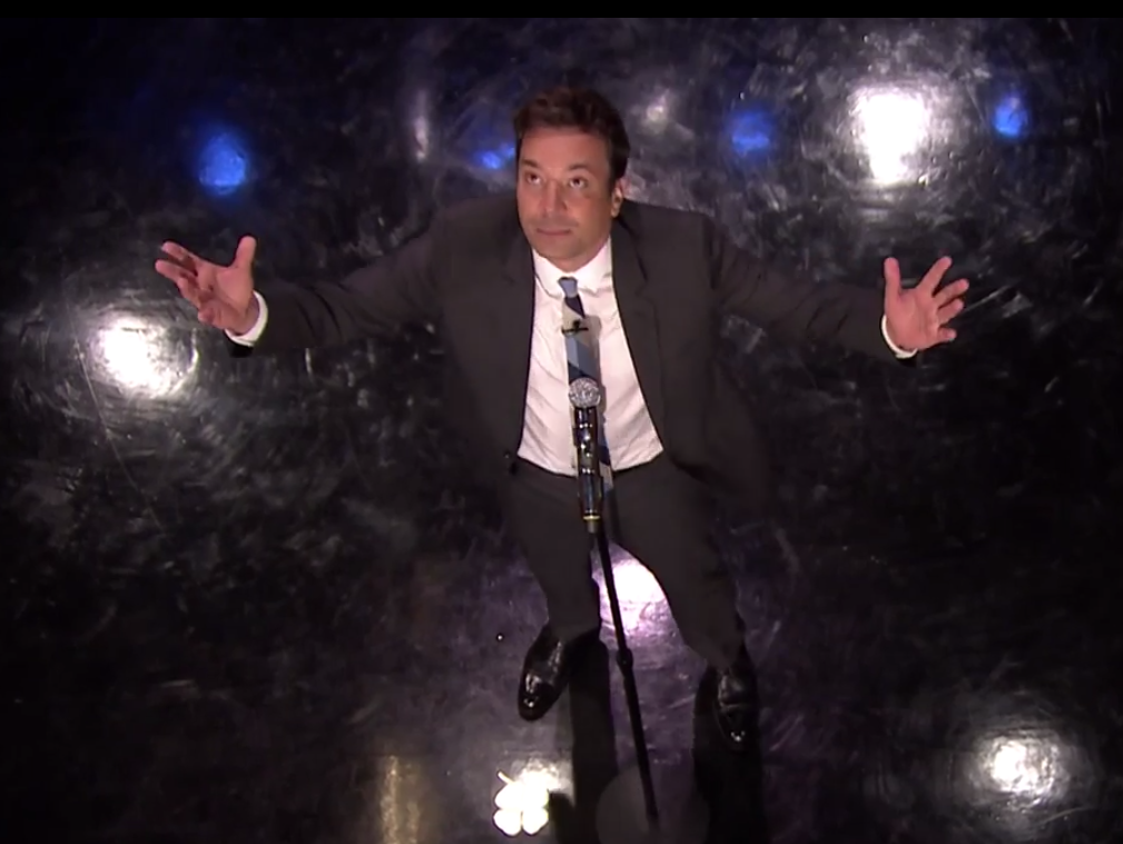 Jimmy Fallon lip-sync (screenshot/"The Tonight Show")