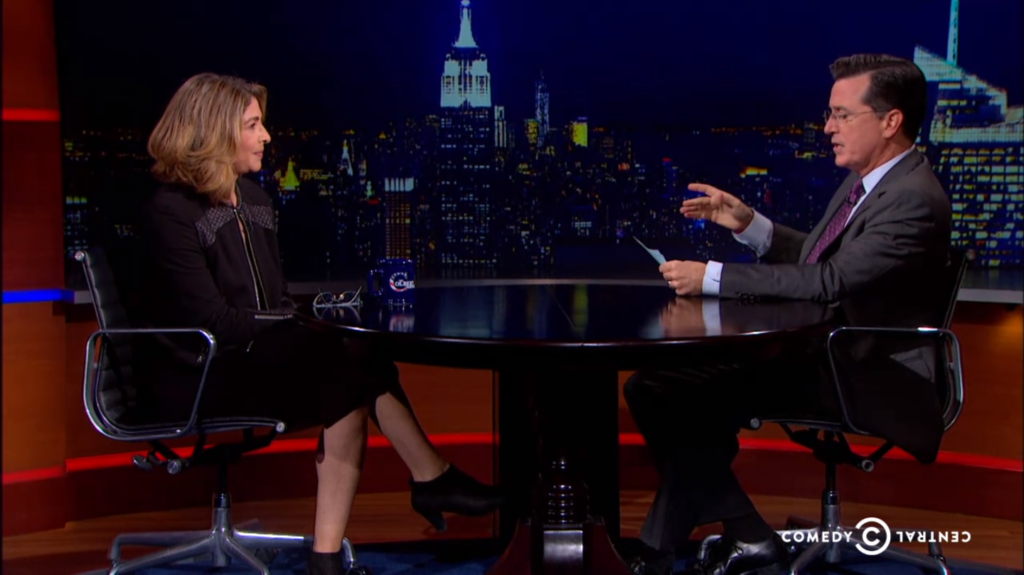 Watch Stephen Colbert and Naomi Klein debate capitalism, climate change ...