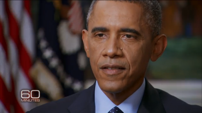 President Barack Obama (Screen shot, <a href="http://www.cbsnews.com/videos/president-obama-thats-how-we-roll">CBS "60 Minutes"</a>)