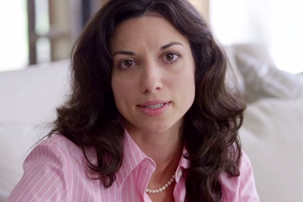 A still from the ad "Dating Profile" (YouTube/Americans for Shared Prosperity)