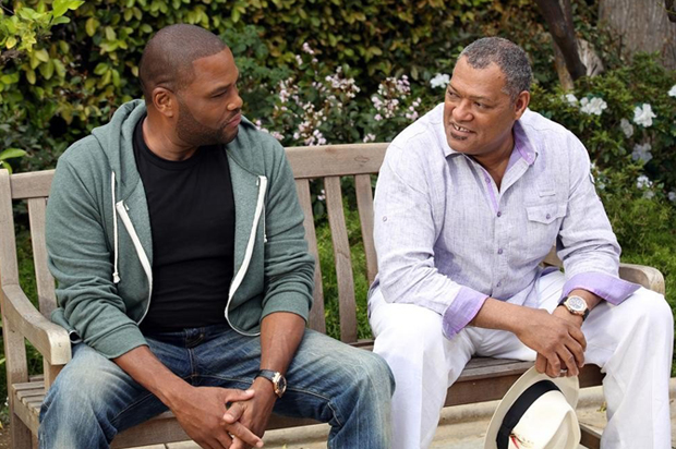Anthony Anderson and Laurence Fishburne in "Black-ish" (ABC/Adam Taylor)