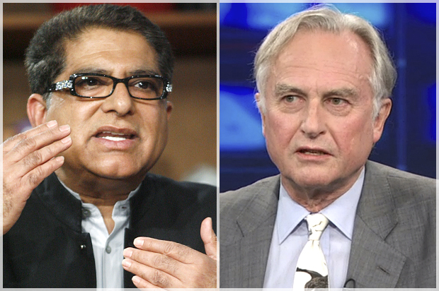 Deepak Chopra, Richard Dawkins (Reuters/Fred Prouser/Comedy Central)
