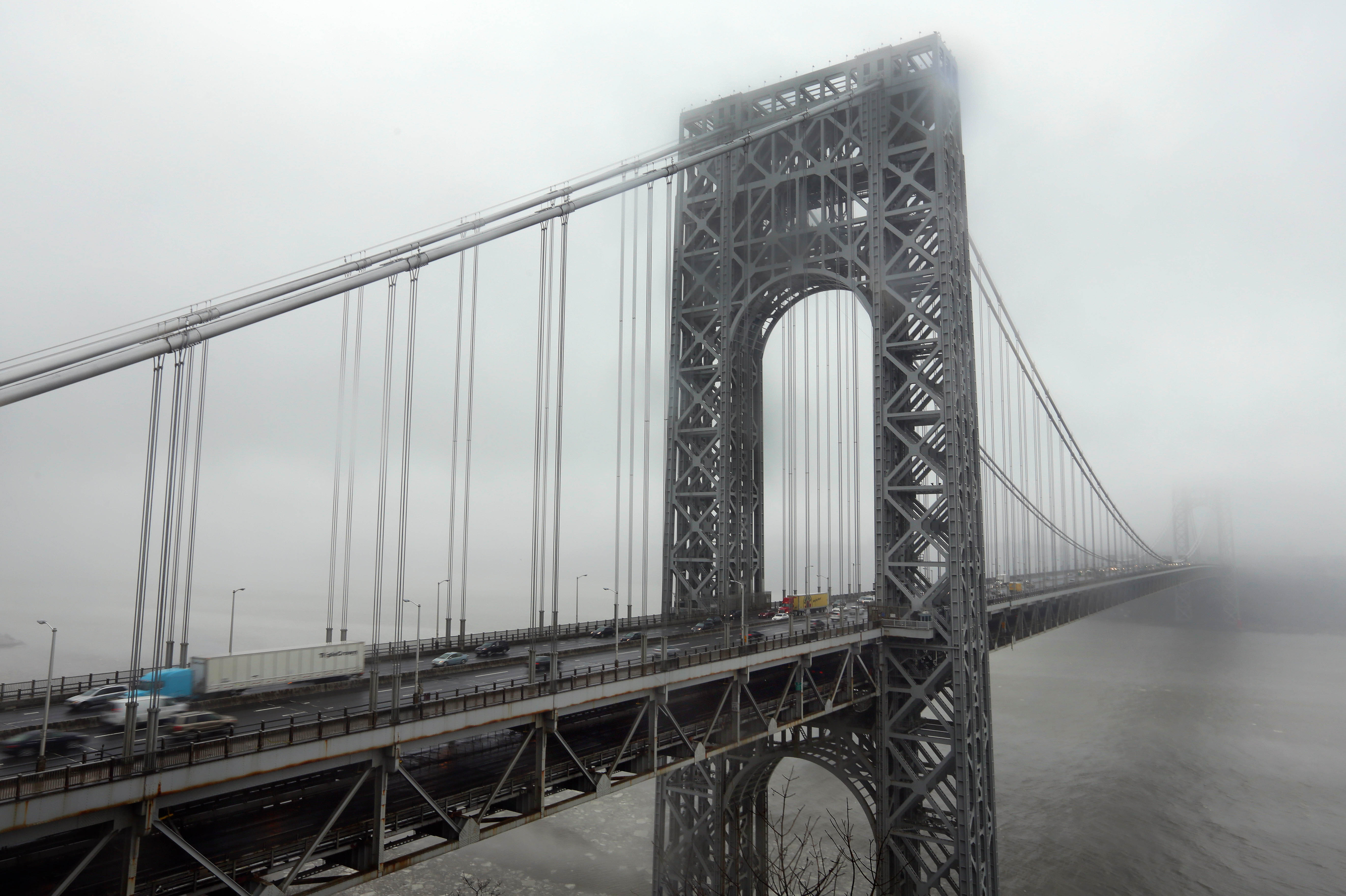 FILE - In this Saturday, Jan. 11, 2014, file photo, traffic crosses the George Washington Bridge, in Fort Lee, N.J. (AP)