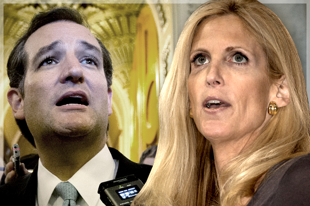 Ted Cruz, Ann Coulter (Reuters/Jason Reed/Jeff Malet, maletphoto.com/photo montage by Salon)