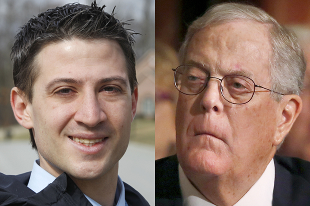 Evan Feinberg, David Koch (AP/Keith Srakocic/Reuters/Brendan McDermid)