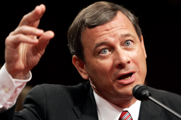 John Roberts at his confirmation hearing on Capitol Hill, Sept. 13, 2005 (Reuters/Kevin Lamarque)