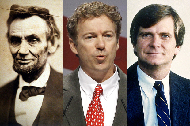 Abraham Lincoln, Rand Paul, Lee Atwater (AP/Alex Brandon)