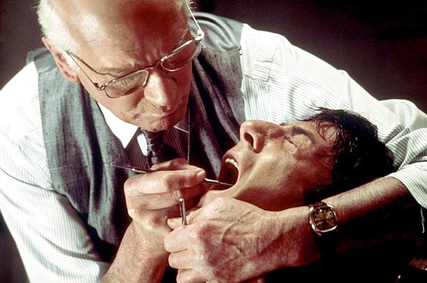 Laurence Olivier and Dustin Hoffman in "Marathon Man" (Paramount Pictures)