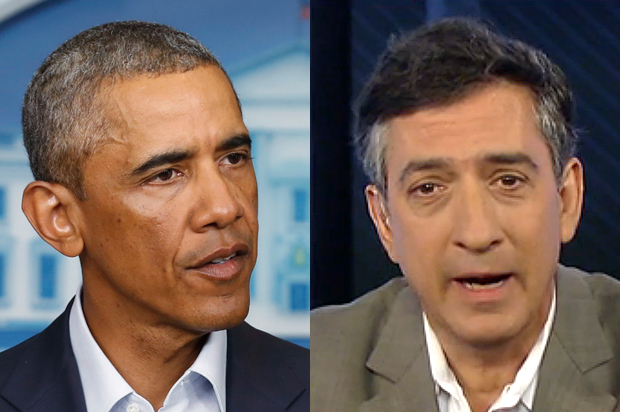 Barack Obama, Michael Tomasky (Reuters/Larry Downing/MSNBC)