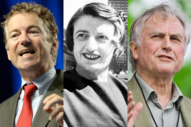 Rand Paul, Ayn Rand, Richard Dawkins (AP/Timothy D. Easley/Reuters/Chris Keane)