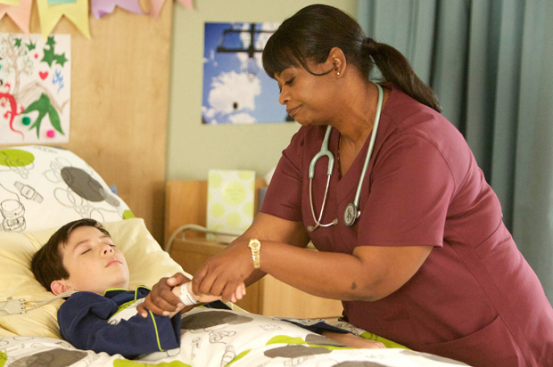 Griffin Gluck and Octavia Spencer in "Red Band Society" (Fox/Alex Martinez)